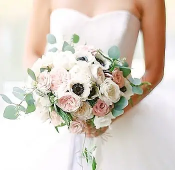 Anemone and Rose DIY Wedding Flowers Package