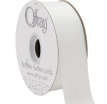 Double Faced Satin Ribbon - 1.5 Inch (White)